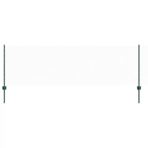  Kerítés Oszlopok 5 db U-Channel Zöld 80 cm Acél