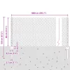  Kerítéstartók 5 db U-csatorna Zöld 80 cm Acél