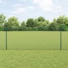  Kerítésoszlopok 5 db U-csatorna zöld 100 cm acél