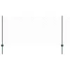  Kerítésoszlopok 5 db U-csatorna Zöld 100 cm Acél