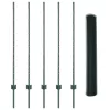  Kerítés Oszlopok 5 db U-Channel Zöld 120 cm Acél