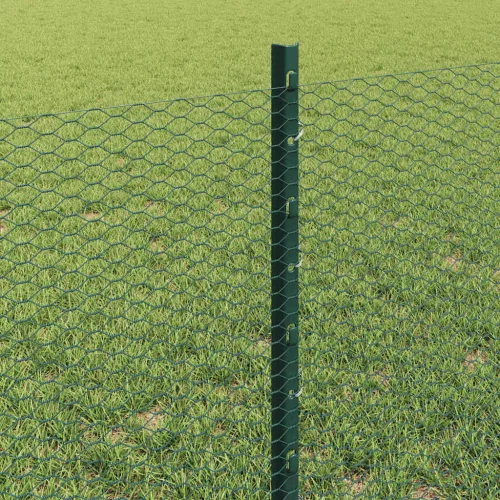  Kerítés oszlopokkal Zöld