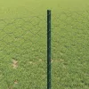  Kerítés oszlopokkal Zöld 1 x 25 m Acél