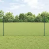  Kerítés oszlopokkal Zöld 1,2 x 25 m Acél