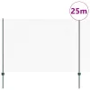  Hatszögletű Kerítés Szett 2 db Zöld Porfestett Acél 25 x 1,5 m