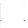  Kerítés oszlopokkal Zöld 1,5 x 25 m Acél
