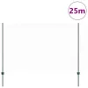  Kerítés oszlopokkal Zöld 1,5 x 25 m Acél