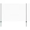  Kerítés oszlopokkal Zöld 1,5 x 25 m Acél