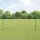  Kerítés oszlopokkal Zöld 1,5 x 25 m Acél