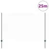  Kerítés oszlopokkal Zöld 1,5 x 25 m Acél