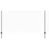  Kerítésoszlopok 11 db U-csatorna Zöld 120 cm Acél