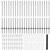  22 db U-csatornás kerítésoszlop Szürke 140 cm Acél