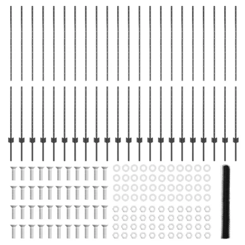  Kerítésoszlop 22 db U-alakú Szürke 160 cm Acél