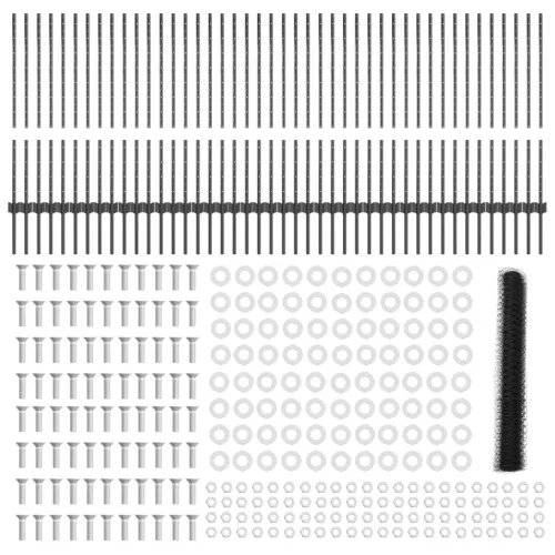  Kerítés oszlop 22 db U-csatorna szürke 100 cm acél