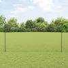  Kerítésoszlopok 22 db U-Channel Szürke 160 cm Acél