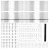  Kerítésoszlopok 22 db U-Channel Szürke 160 cm Acél