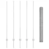  Kerítésoszlopok 10 db U-csatorna 140 cm Horganyzott Acél