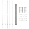  Kerítésoszlopok 10 db U-csatorna 140 cm Horganyzott Acél