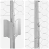  Kerítésoszlopok 10 db U-csatorna 140 cm Horganyzott Acél