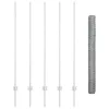  Kerítésoszlopok 10 db U-csatorna 140 cm Galvanizált acél