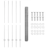  Kerítésoszlopok 10 db U-csatorna 140 cm Galvanizált acél