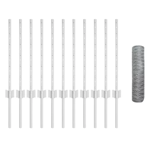  Kerítéselemek 11 db U-csatorna 60 cm Horganyzott Acélból