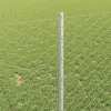  Kerítés oszlopokkal Ezüst 1 x 25 m Acél
