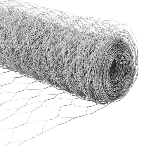  Kerítés oszlopokkal Ezüst 1 x 25 m Acél
