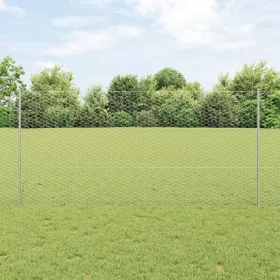    Kerti Kerítés Készlet 2 db Galvanizált acél 25 x 1.2 m Tartós