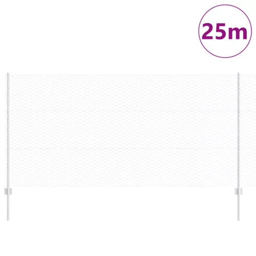  Kerti Kerítés Készlet 2 db Galvanizált acél 25 x 1.2 m Tartós