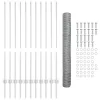  Kerti Kerítés Készlet 2 db Galvanizált acél 25 x 1.2 m Tartós