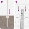  Kerítésoszlopok 11 db U-csatorna 60 cm Horganyzott Acél