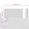  Kerítésoszlopok 11 db U-csatorna 60 cm Horganyzott Acél
