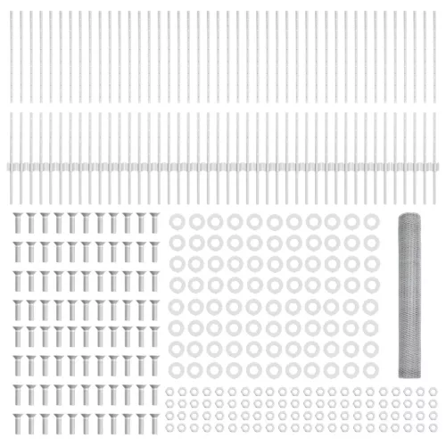  Kerítésoszlop 22 db U-alakú 100 cm Horganyzott acél