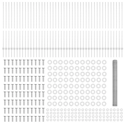  Kerítésoszlopok 22 db U-Channel 140 cm Horganyzott Acél