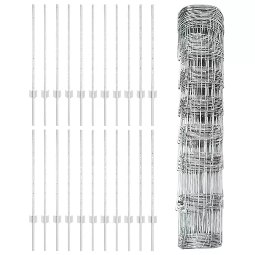  Kerítéstartók 11 db U-csatorna 80 cm Horganyzott acél