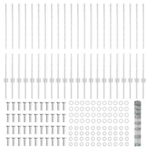  Kerítéselemek 22 db U-csatorna 100 cm Horganyzott Acél