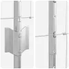  Kerítés Postok 22 db U-Channel 100 cm Horganyzott Acél