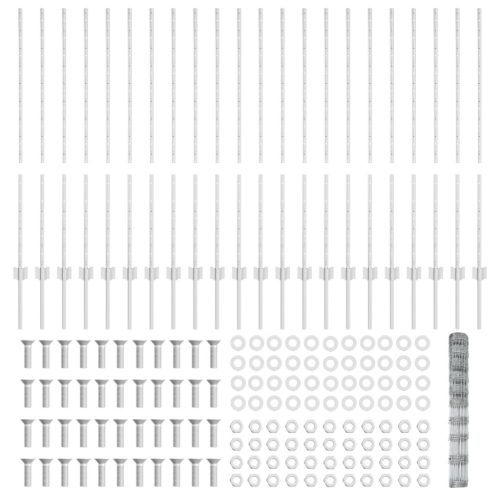  Kerítés oszlopok 22 db U-alakú 120 cm horganyzott acélból