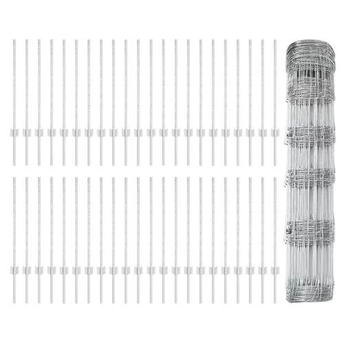  Kerítésoszlopok 11 db U-csatorna 80 cm Horganyzott acél