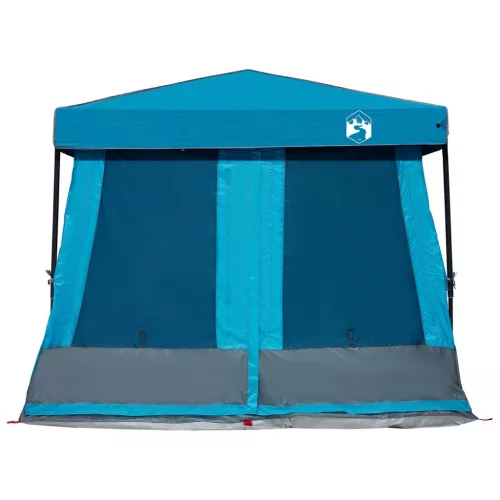  Kemping sátor szett tetővel 2 pcs Kék Taffeta és Szövet