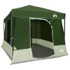  Kemping sátor szett tetővel 2 pcs Zöld Taffeta és Szövet