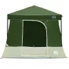  Kemping sátor szett tetővel 2 pcs Zöld Taffeta és Szövet