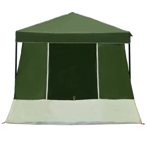  Kemping sátor szett tetővel 2 pcs Zöld Taffeta és Szövet