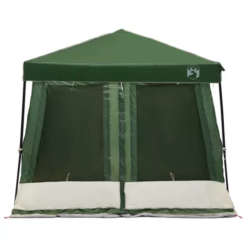  Kemping sátor szett tetővel 2 pcs Zöld Taffeta és Szövet