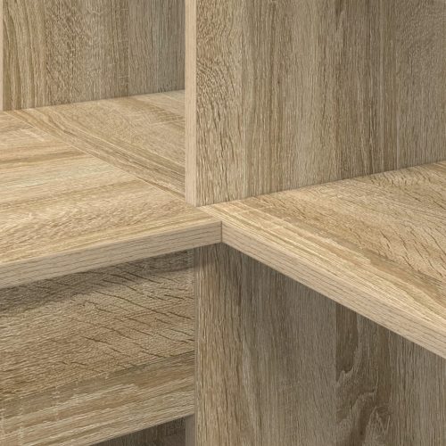  Sarokíróasztal polcokkal tárolóval sonoma tölgy 101,5 x 149,5 x 149,5 cm