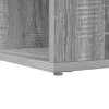  Sarokíróasztal polcokkal tárolóval Szürke sonoma 101,5 x 149,5 x 149,5 cm
