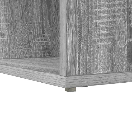  Sarokíróasztal polcokkal tárolóval Szürke sonoma 101,5 x 149,5 x 149,5 cm