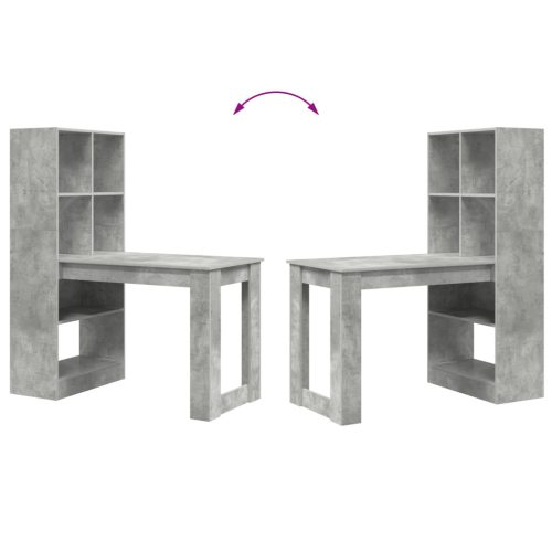  Asztal Beton Szürke 122 x 67 x 145 cm Műgyanta és forgácslap