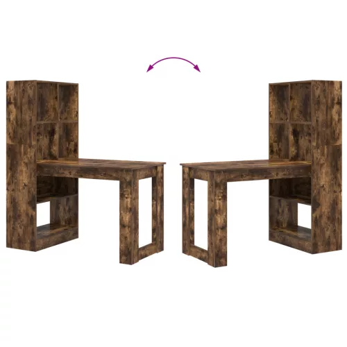  Asztal Füstölt tölgy 122 x 67 x 145 cm Műgyanta és forgácslap